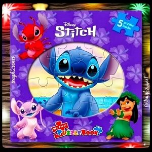 🆕️LAST 1💜DISNEYS STITCH MY FIRST PUZZLE BOOK. FIVE PUZZLES INSIDE!!